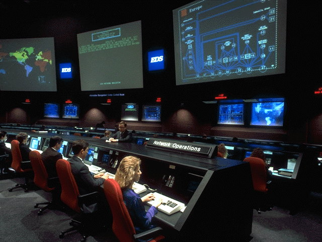 EDS command center interior photo