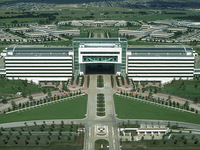 EDS Plano campus aerial photo